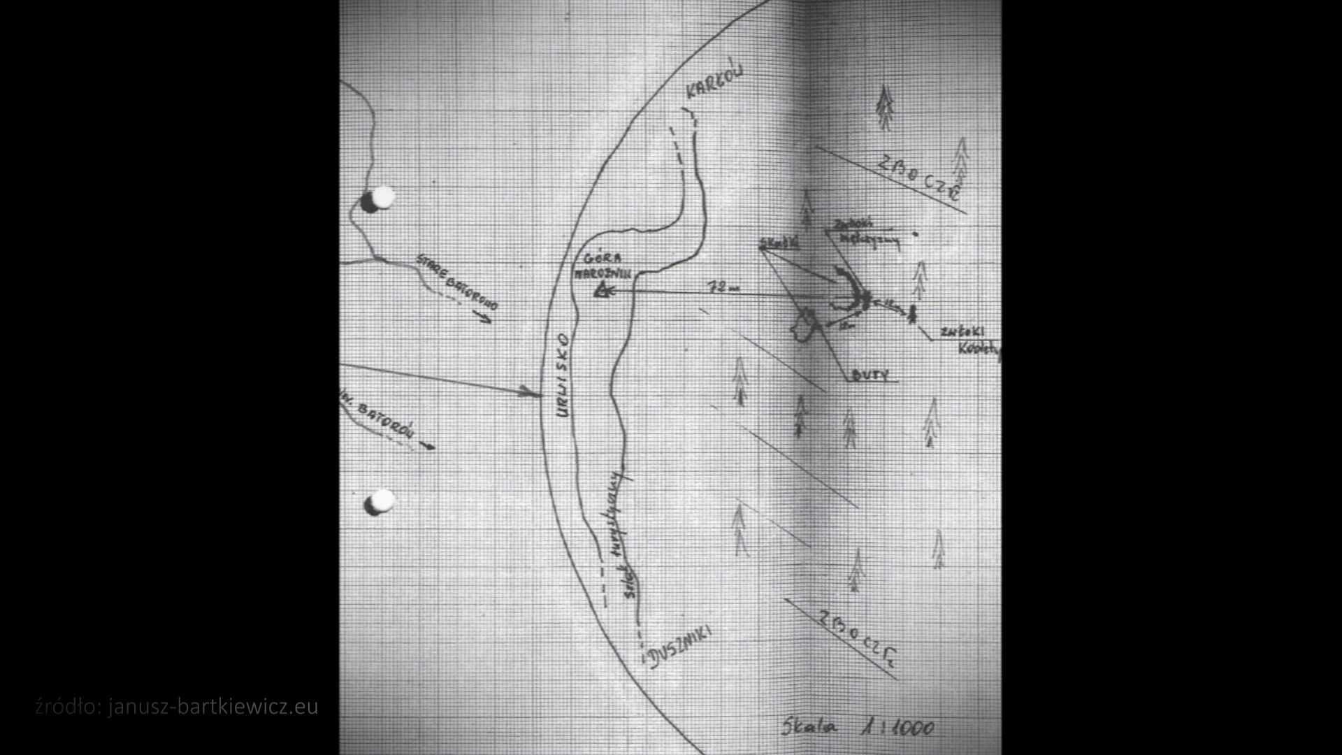 Miejsca odnalezienia przedmiotów studentów Narożnik